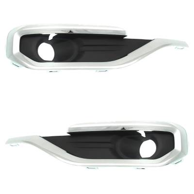 Rareelectrical - New Front Left And Front Right Fog Light Trim Compatible With Gmc Acadia Sle 4 Cyl 2.5L Acadia Sle 6 - Image 1
