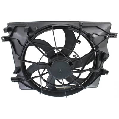 Rareelectrical - New Radiator Cooling Fan Assembly Compatible With Hyundai Genesis Coupe 3.8 6 Cyl 3.8L Genesis Coupe - Image 4
