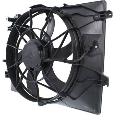 Rareelectrical - New Radiator Cooling Fan Assembly Compatible With Hyundai Genesis Coupe 3.8 Grand Touring 6 Cyl 3.8L - Image 2