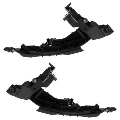 New Pair Of Outer Headlight Bracket Compatible With Audi A4 Base 4 Cyl 2.0L A5 Quattro Premium 4 Cyl