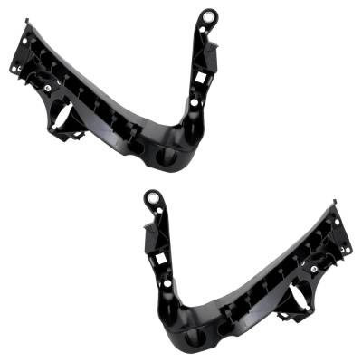 New Pair Of Outer Headlight Bracket Compatible With Audi A5 Quattro Base 4 Cyl 2.0L A5 Quattro