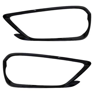 New Front Left And Front Right Fog Light Trim Compatible With Acura Tlx Base 6 Cyl 3.5L Tlx Sh-Awd 6