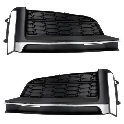 Rareelectrical - New Front Left And Front Right Fog Light Cover Compatible With Audi A5 Quattro Progressiv 4 Cyl 2.0L - Image 2