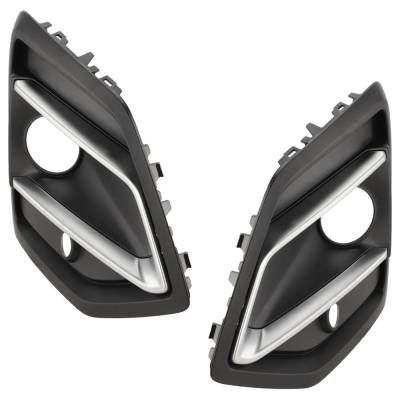 Rareelectrical - New Pair Of Fog Light Trim Compatible With Audi Q5 Premium Plus 4 Cyl 2.0L Q5 Komfort 4 Cyl 2.0L - Image 2