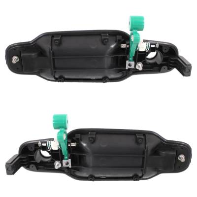 Rareelectrical - Front Pair Exterior Door Handle Compatible With 2003-2009 Kia Sorento Chrome Lever With Primed Bezel - Image 5