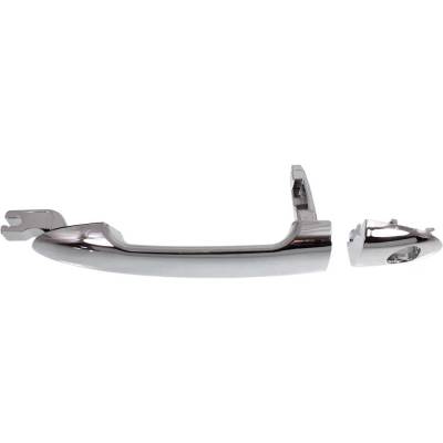 Rareelectrical - Left Front Exterior Door Handle Compatible With 2004-2009 Kia Spectra Kia Spectra5 Chrome With Key - Image 4