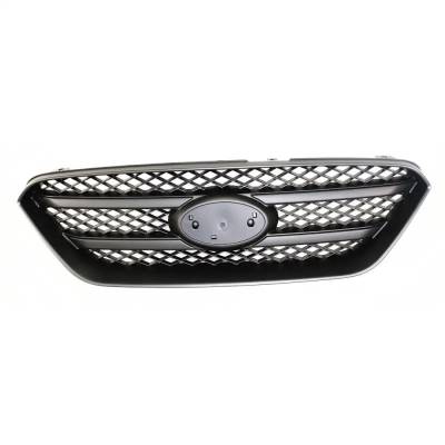Rareelectrical - New Painted Black Grille Assembly Compatible With Kia Rondo Ex 4 Cyl 2.4L Rondo Lx 4 Cyl 2.4L Rondo - Image 1