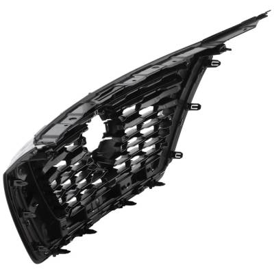 Rareelectrical - New Black Shell Grille Assembly Compatible With Nissan Rogue Sv 3 Cyl 1.5L Rogue Sl 4 Cyl 2.5L Rogue - Image 4