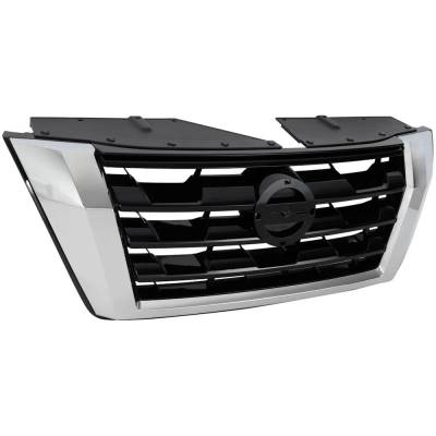 Rareelectrical - Painted Black Grille Assembly Compatible With Nissan Armada S 8 Cyl 5.6L Armada Sv 8 Cyl 5.6L - Image 3