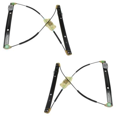 Rareelectrical - New Front Left And Front Right Window Regulator Compatible With Audi Q7 Tdi Prestige 6 Cyl 3.0L 2011 - Image 1