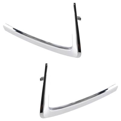 Rareelectrical - New Pair Of Outer Grille Trim Compatible With Scion Toyota Yaris Xle 4 Cyl 1.5L Yaris Le 4 Cyl 1.5L - Image 2