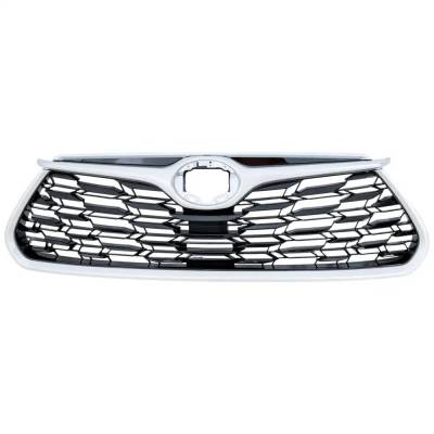 Rareelectrical - New Black Shell Grille Assembly Compatible With Toyota Highlander Hybrid Bronze Edition 4 Cyl 2.5L - Image 1