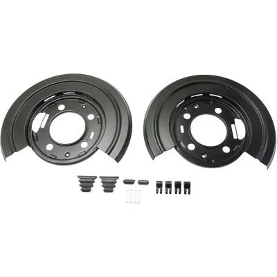 New Rear Brake Dust Shields Compatible With Ford F-450 Super Duty Lariat 8 Cyl 6.7L F-250 Super Duty