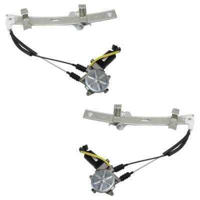 Rareelectrical - Driver And Passenger Side Front Window Regulator Set With Motor Compatible With 1991-1996 Dodge - Image 5