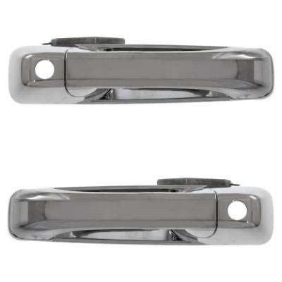 Front Driver And Passenger Side Exterior Door Handle Compatible With 2011-2018 Ram 2500 Ram 3500 Ram