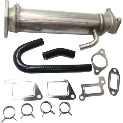 Rareelectrical - New Stainless Steel Egr Cooler Compatible With Chevrolet Gmc C4500 Topkick C4e042 8 Cyl 6.6L - Image 1