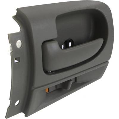 Rareelectrical - Front Driver Side Interior Door Handle Compatible With 2001-2004 Dodge Dakota Gray With Lock Button - Image 3
