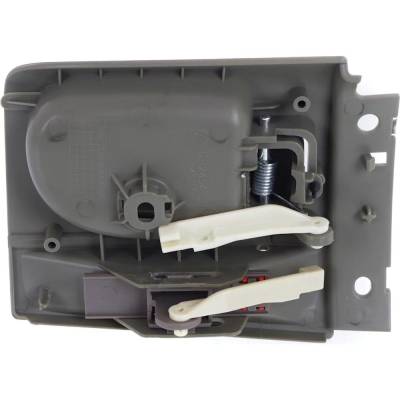 Rareelectrical - Front Driver Side Interior Door Handle Compatible With 2001-2004 Dodge Dakota Gray With Lock Button - Image 5