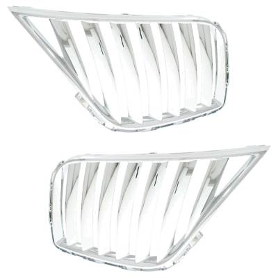 Rareelectrical - New Pair Of Grille Assembly Compatible With Lincoln Mkx Base 6 Cyl 3.7L 2011-2015 By Ba1z8200b - Image 2