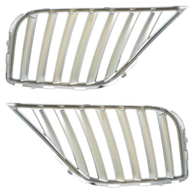Rareelectrical - New Pair Of Grille Assembly Compatible With Lincoln Mkx Base 6 Cyl 3.7L 2011-2015 By Ba1z8200b - Image 5