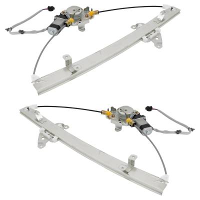 Rareelectrical - New Rear Left And Rear Right Window Regulator Compatible With Nissan Frontier Le 6 Cyl 4.0L Frontier - Image 3