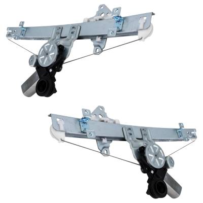 Rareelectrical - New Front Left And Front Right Window Regulator Compatible With Nissan Maxima Sr 6 Cyl 3.5L Maxima S - Image 3