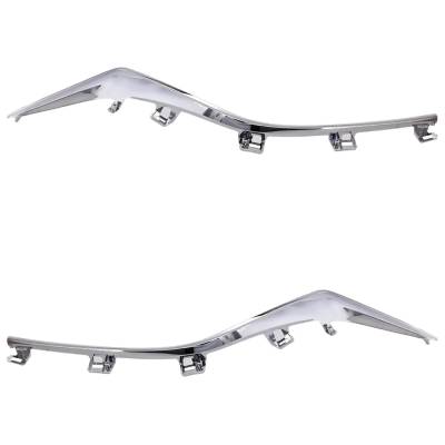 Rareelectrical - New Pair Of Grille Trim Compatible With Mazda 3 Gx 3 Gt 2014-2016 By Ma1214105 Ma1215105 Bhn1507k1a - Image 1