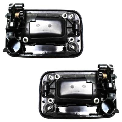 Rareelectrical - Rear Left And Right Exterior Door Handle Compatible With 2004-2008 Ford F-150 Textured Black Without - Image 5