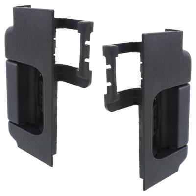 Rareelectrical - Rear Left And Right Interior Door Handle Compatible With 2009-2014 Ford F-150 Black Without Key Hole - Image 2