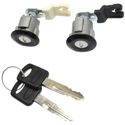 New Black Door Lock Cylinder Compatible With Ford F-350 Super Duty King Ranch 8 Cyl 5.4L F-250 Super