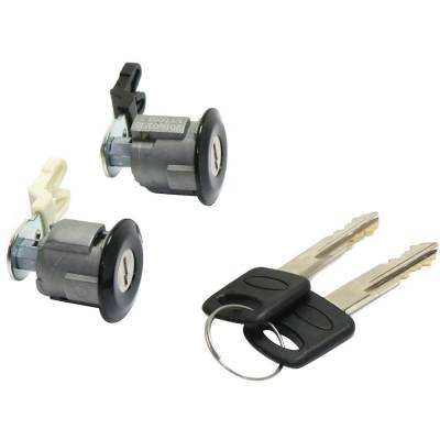 Rareelectrical - New Black Door Lock Cylinder Compatible With Ford E-350 Club Wagon Chateau 8 Cyl 5.4L E-350 Club - Image 3