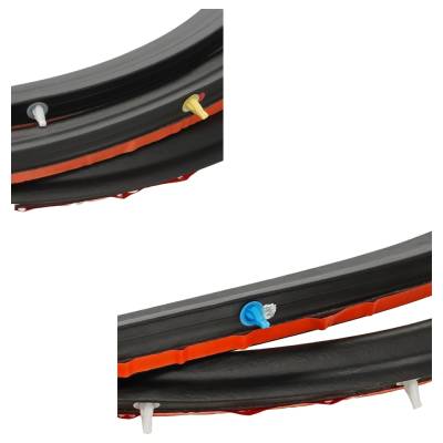 Rareelectrical - New Front Left And Front Right Glass Seal Compatible With Ford Focus Electric Focus Sel 2012-2018 By - Image 2