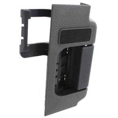 Rareelectrical - Right Rear Interior Door Handle Compatible With 2009-2014 Ford F-150 Gray Bezel With Black Lever - Image 3