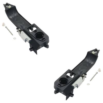 Rareelectrical - Front Driver And Passenger Side Exterior Door Handle Compatible With 2008-2011 Ford Focus Black - Image 3
