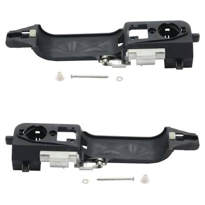 Rareelectrical - Front Pair Exterior Door Handle Compatible With 2008-2011 Ford Focus Black Without Key Hole - Image 4