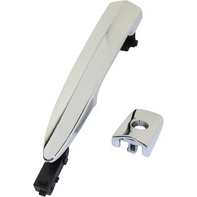 Rareelectrical - Left Front Exterior Door Handle Compatible With 2009-2017 Nissan Leaf Nissan Murano Chrome With Key - Image 3