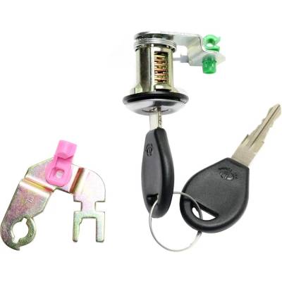 Rareelectrical - New Silver Door Lock Cylinder Compatible With Nissan Pickup Se 6 Cyl 3.0L D21 Base 6 Cyl 3.0L D21 Xe - Image 2