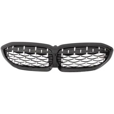 New Chrome Shell Grille Assembly Compatible With Bmw 330I Xdrive Base 4 Cyl 2.0L M340i Xdrive Base 6