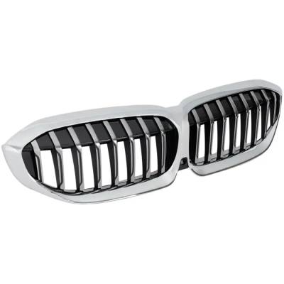 Rareelectrical - New Chrome Grille Assembly Compatible With Bmw 330I Base 4 Cyl 2.0L 330I Xdrive Base 4 Cyl 2.0L - Image 3