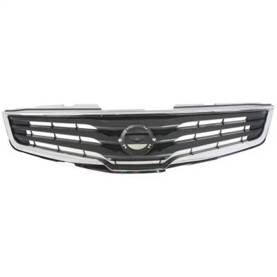 New Chrome Shell Grille Assembly Compatible With Nissan Sentra Sl 4 Cyl 2.0L Sentra Se-R 4 Cyl 2.5L
