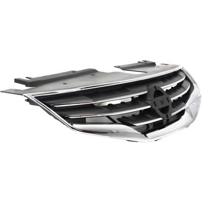 Rareelectrical - New Chrome Shell Grille Assembly Compatible With Nissan Altima S 4 Cyl 2.5L Altima Base 4 Cyl 2.5L - Image 3
