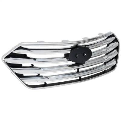 Rareelectrical - New Chrome Grille Assembly Compatible With Hyundai Santa Fe Gls 6 Cyl 3.3L Santa Fe Se 6 Cyl 3.3L - Image 3