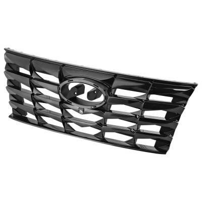 Rareelectrical - New Smoke Black Grille Assembly Compatible With Hyundai Tucson Limited 4 Cyl 2.5L Tucson Limited - Image 2