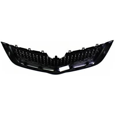 Rareelectrical - New Textured Black Grille Assembly Compatible With Toyota Yaris S 4 Cyl 1.5L Yaris Base 4 Cyl 1.5L - Image 5