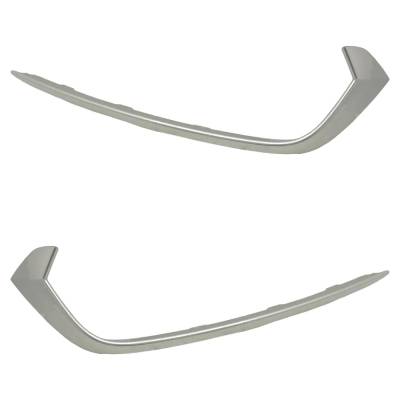 Rareelectrical - New Pair Of Grille Trim Compatible With Acura Tlx Base 6 Cyl 3.5L Tlx Sh-Awd 6 Cyl 3.5L 2018-2020 By - Image 2