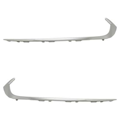 Rareelectrical - New Pair Of Grille Trim Compatible With Acura Tlx Base 6 Cyl 3.5L Tlx Sh-Awd 6 Cyl 3.5L 2018-2020 By - Image 4