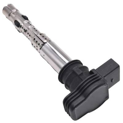 Rareelectrical - New Black/Chrome Ignition Coil Compatible With Audi Volkswagen A4 Quattro Technik 4 Cyl 2.0L Tt - Image 2