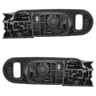 Rareelectrical - Set Of 2 Front Interior Door Handle Compatible With 2007-2012 Mazda Cx-7 Black With Lock Button - Image 5