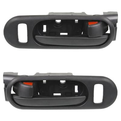 Rareelectrical - Front Left And Right Interior Door Handle Compatible With 2007-2012 Mazda Cx-7 Black With Lock - Image 1
