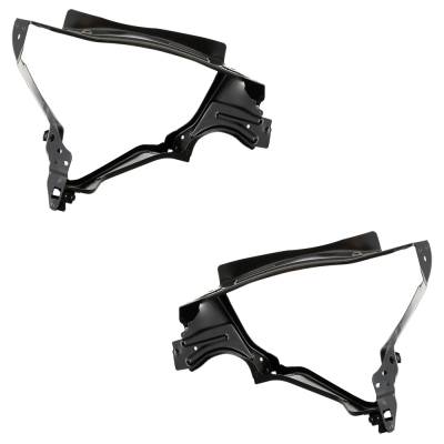 New Pair Of Headlight Bracket Compatible With Mercedes Benz Glk350 4Matic 6 Cyl 3.5L Glk250 Bluetec